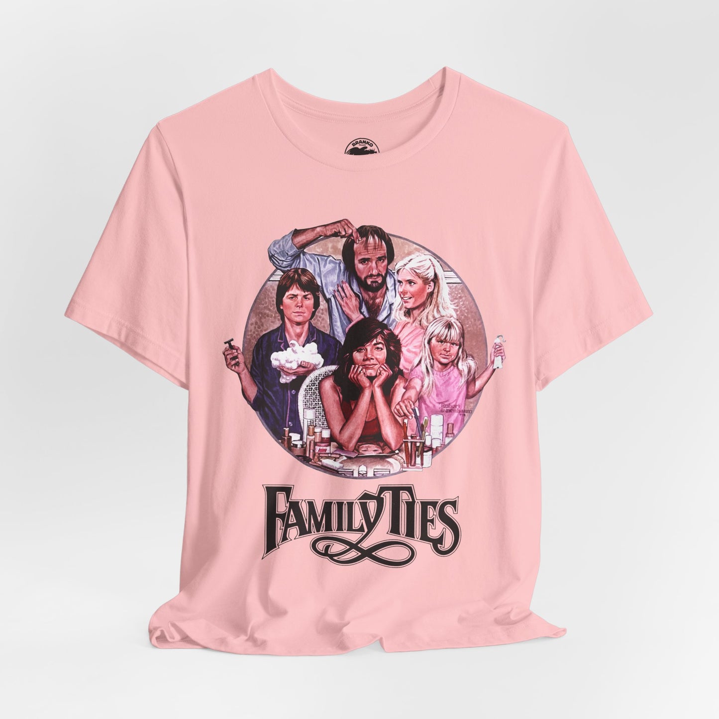Family Ties (Replica Early 80's Promo Shirt/80's Tees)