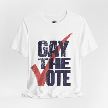 Gay the Vote (90's Rock the Vote Logo Reimagined)