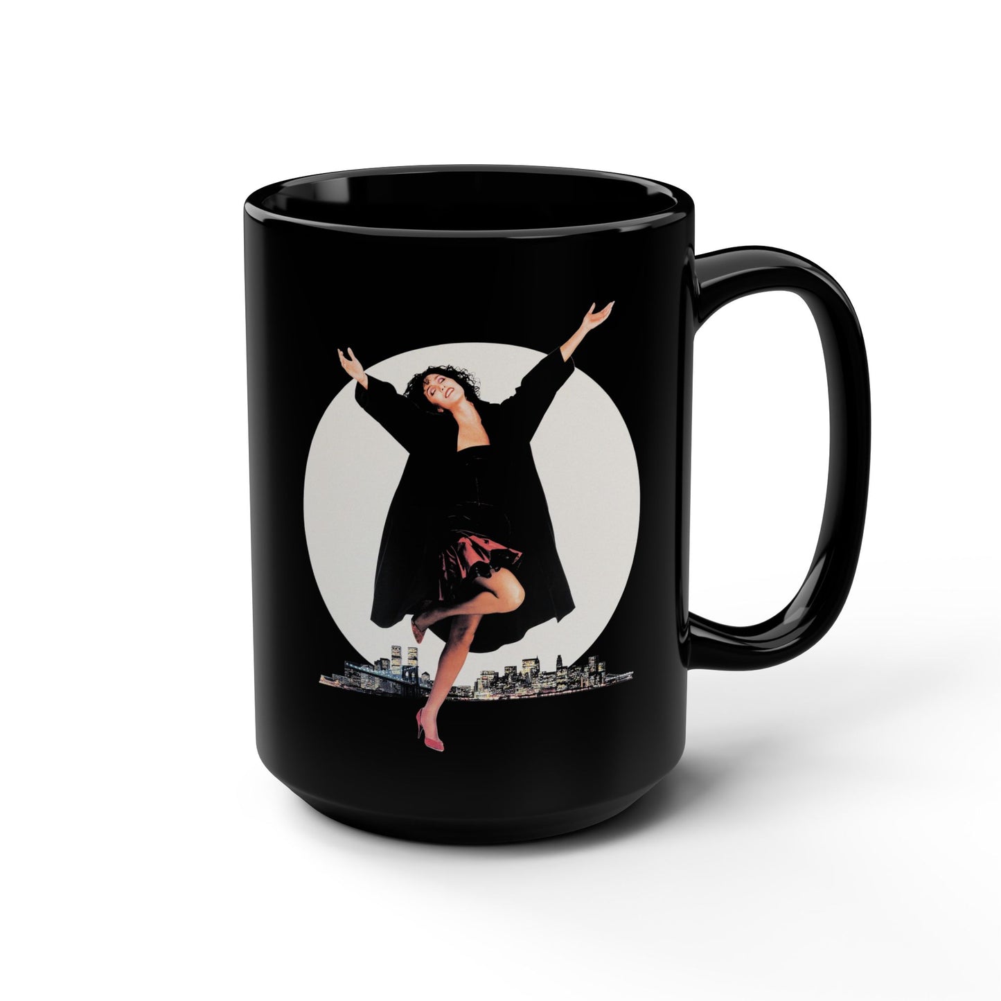 Cher Moonstruck  (Black Mug, 15oz)