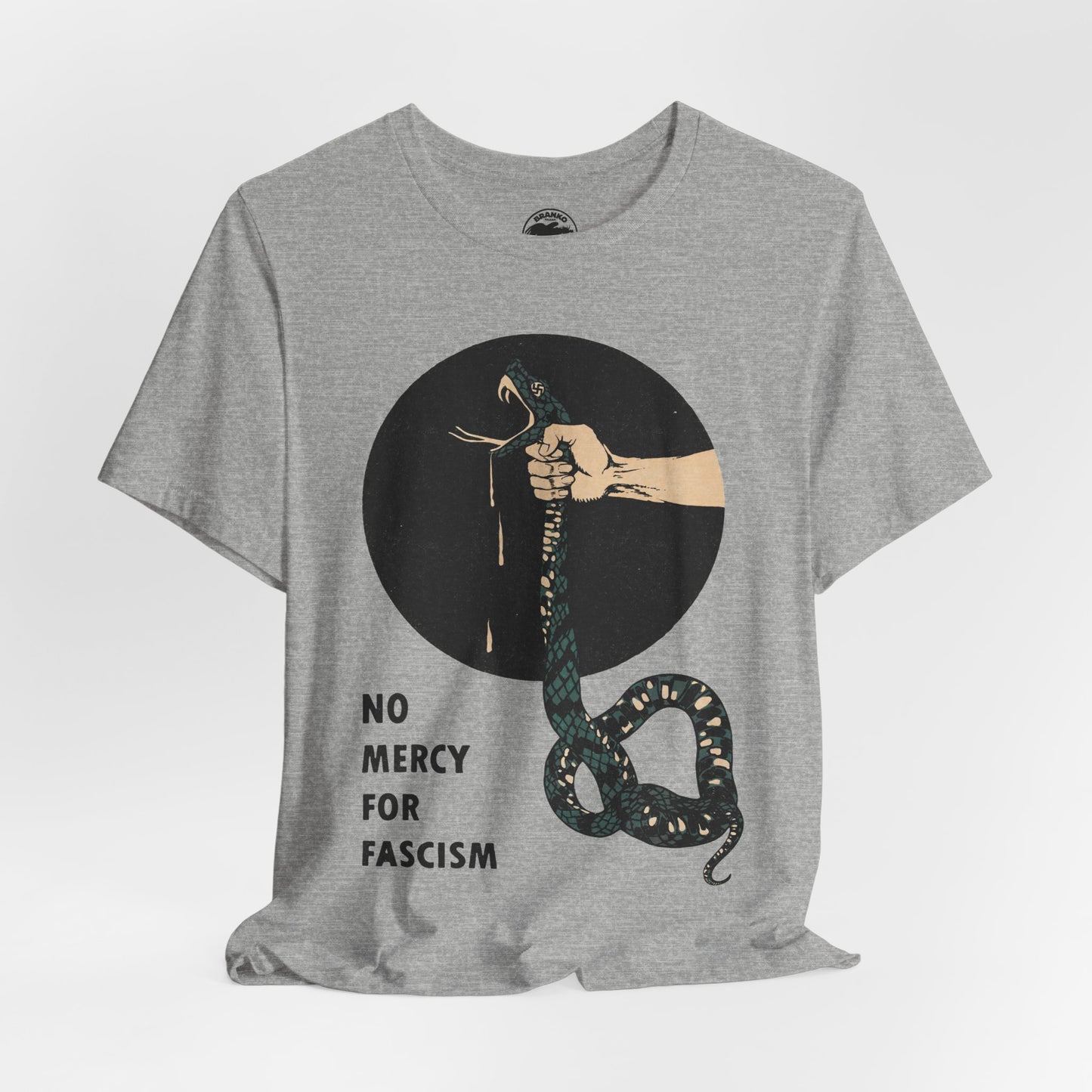 No Mercy For Fascism (Vintage Style Resistance Tee/Early 20th Century/Antifa)