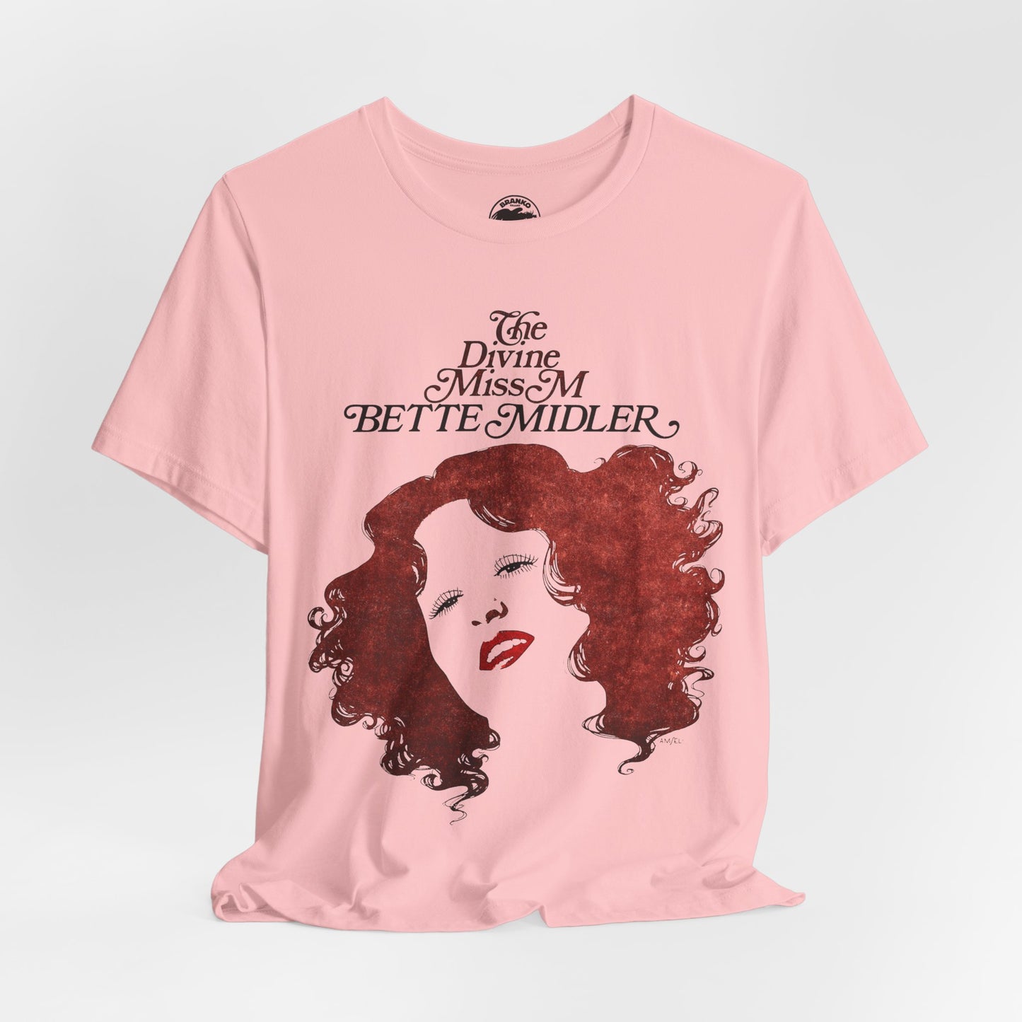 Bette Midler (Replica Diving Miss M Tour Shirt/Graphic with Vintage Print Effect)