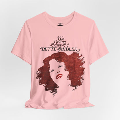 Bette Midler (Replica Diving Miss M Tour Shirt/Graphic with Vintage Print Effect)