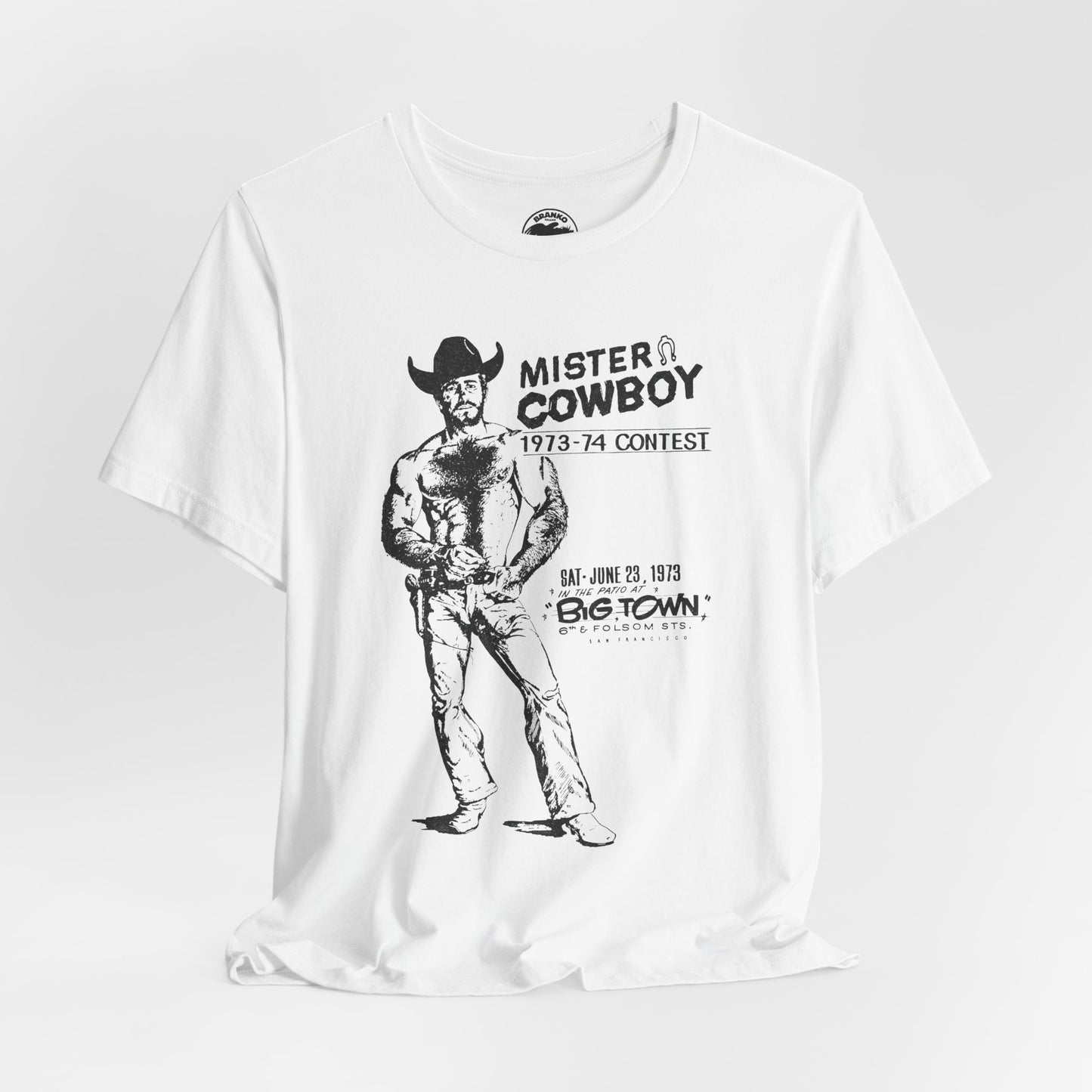 Mister Cowboy (1973-74 Contest/Souvenir T-Shirt/San Francisco Contest at Big Town)
