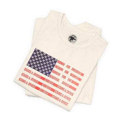 Stars & Dykes Forever (Replica Delia Davis Lesbian Protest Tee)