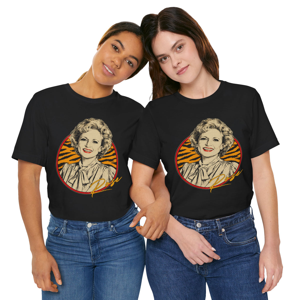 The Golden Girls (Rose Graphic in 80's Rock Tee Style)