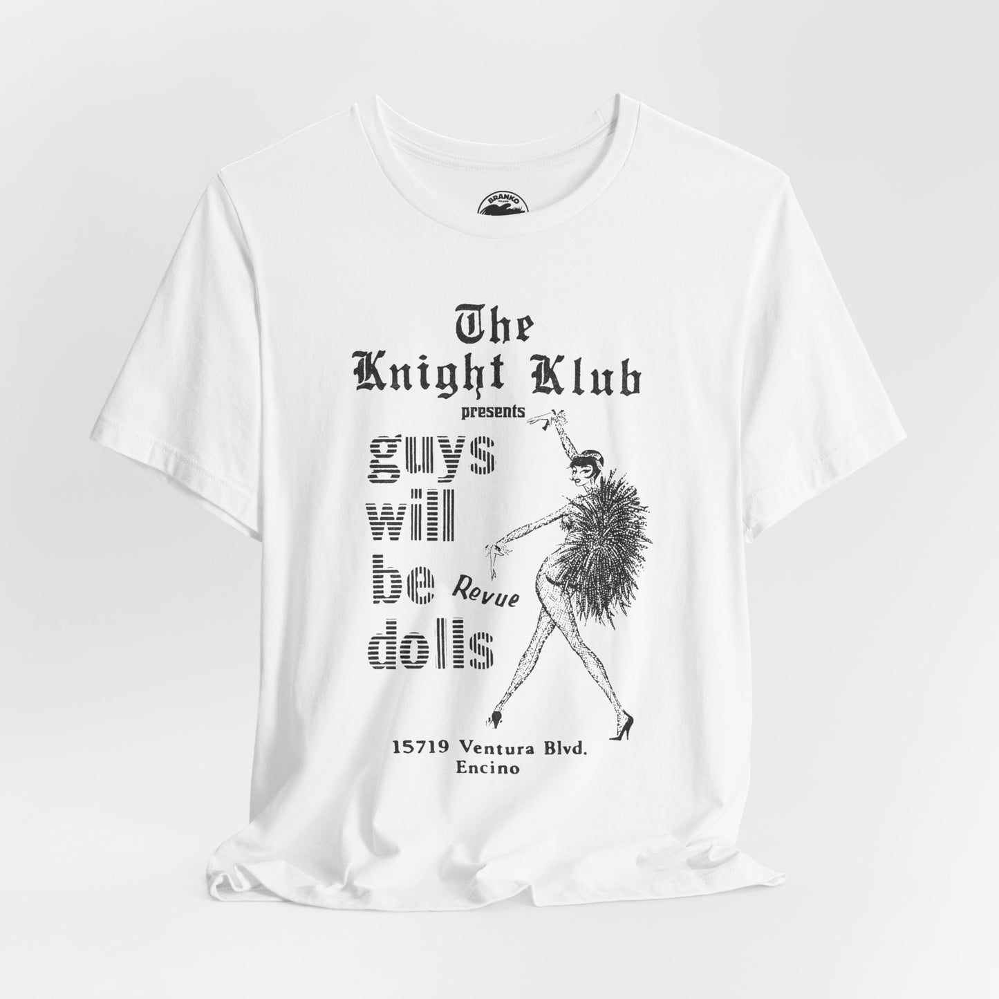 The Knight Club (Los Angeles Drag Club/Replica Souvenir Shirt for the Guys Will be Dolls Drag Show)