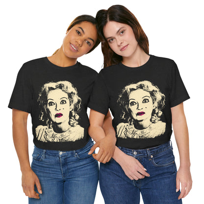 What Ever Happened to Baby Jane? (Graphic with Vintage Print Effect/Bette Davis as Baby Jane)