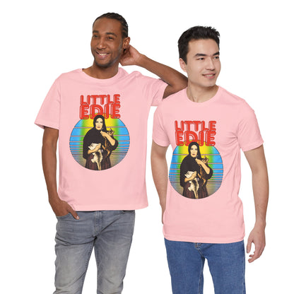 Little Edie (70's Iron On Style Graphic with Vintage Print Effect/Grey Gardens Shirt/Edith Bouvier Beale)