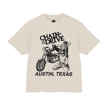 Chain Drive Austin (Special Edition Boxy Heavy Tee/260 GSM/100% Combed Cotton)