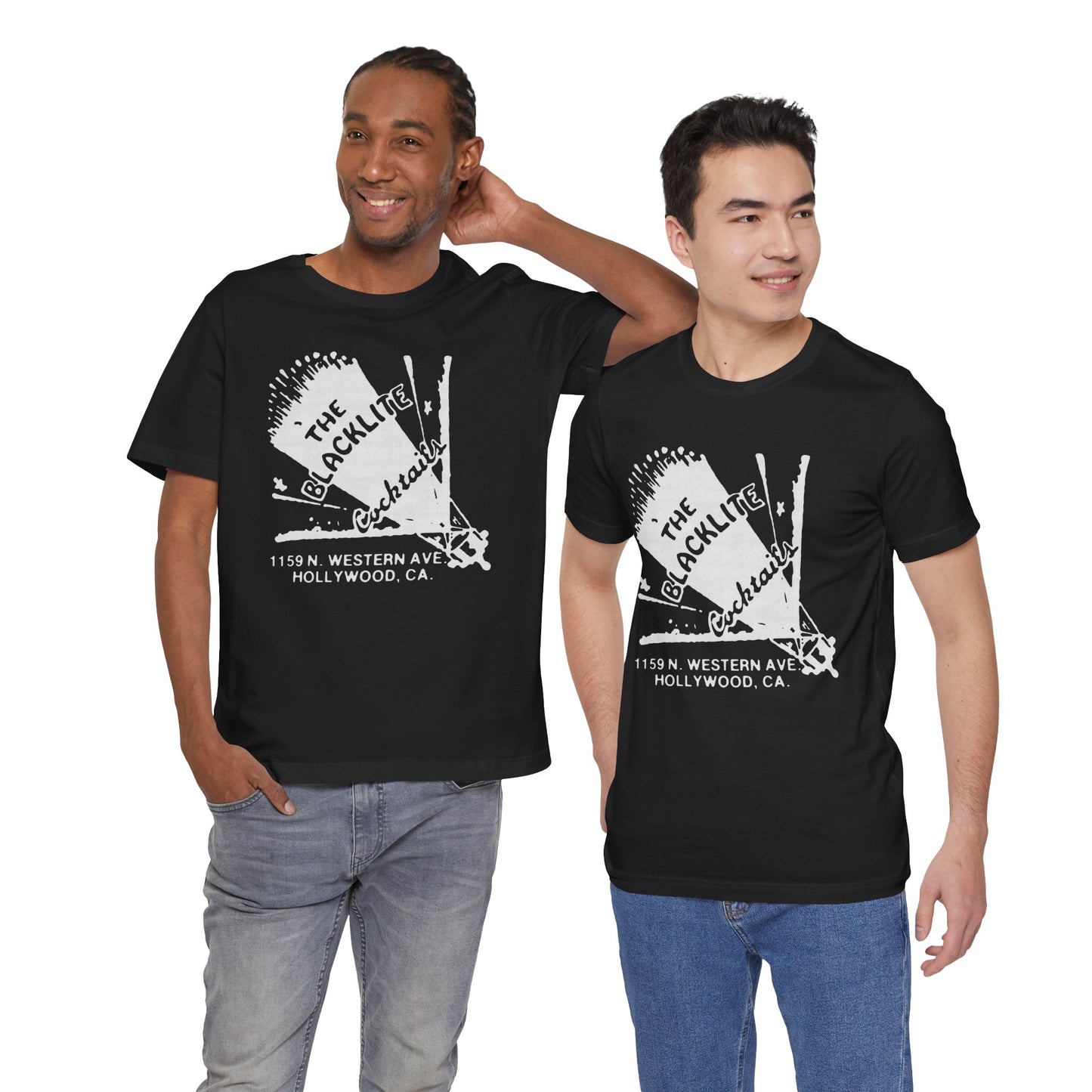 The Blacklite (Hollywood Gay and Trans Dive Bar/Matchbook Graphic with Vintage Print Effect)