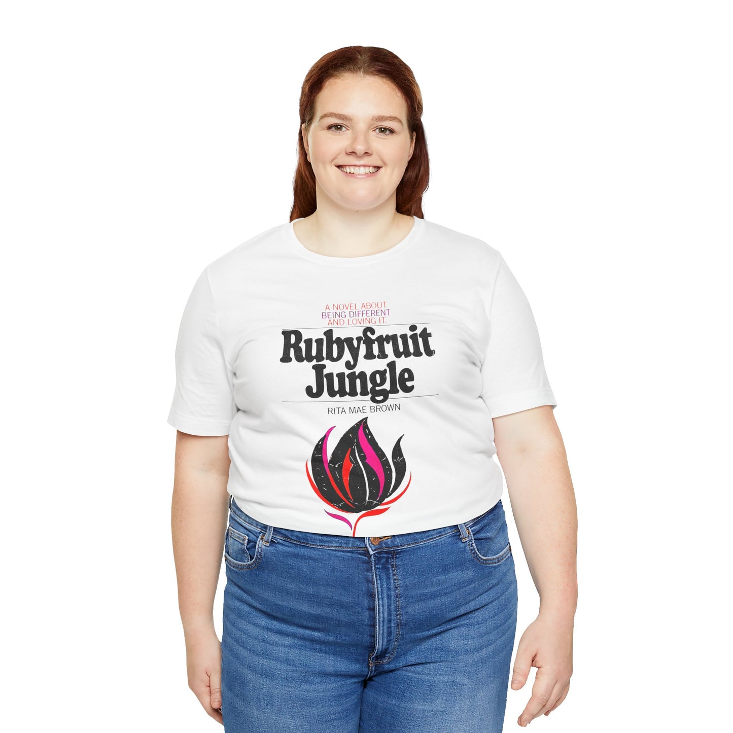 Rubyfruit Jungle (Book Cover Graphic with Vintage Print Effect/Lesbian Novel)