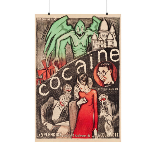 Cocaine (Theatre Poster Reprint (c. 1925) French Grande/Play by Louis Gouriadec)
