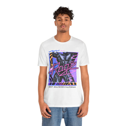 Rage (West Hollywood LGBTQ Nightclub/1983-2020/Replica 90's Promo Tee with Vintage Print Effect)