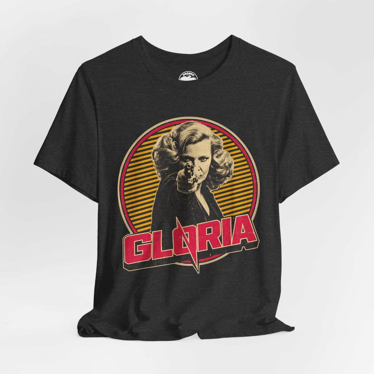 Gloria (Gena Rowlands/1980 Graphic Tee with Vintage Print Effect/John Cassavetes)