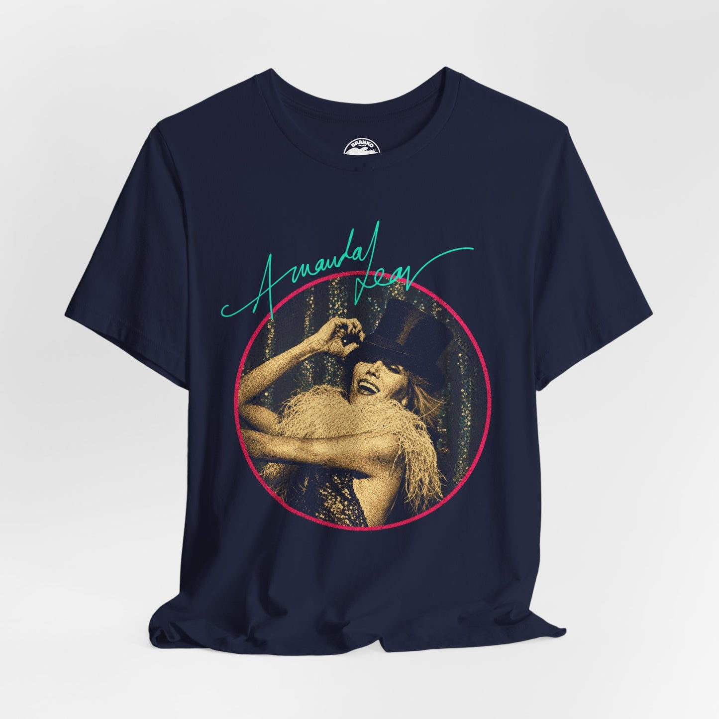 Amanda Lear (Graphic with 70's Vintage Print Effect/Sweet Revenge Back Album Cover Image)