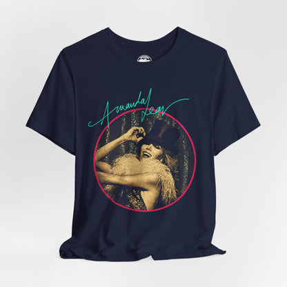 Amanda Lear (Graphic with 70's Vintage Print Effect/Sweet Revenge Back Album Cover Image)