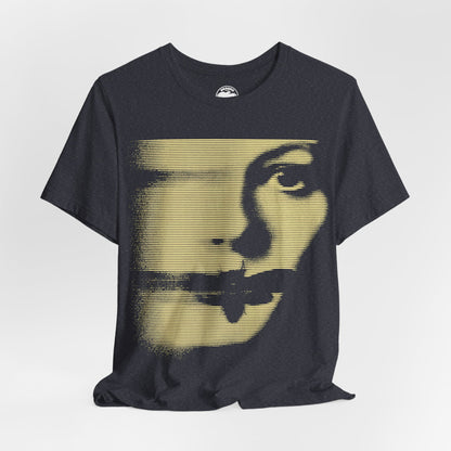 Silence of the Lambs (Large Graphic with Vintage Line Print Effect/Jodie Foster Shirt)