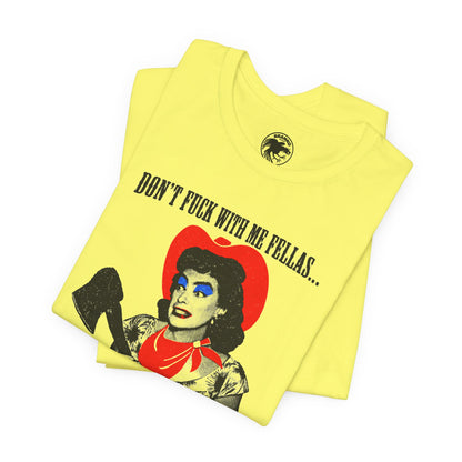Joan Crawford (Replica 90's Don't Fuck With Me Fellas Tee)