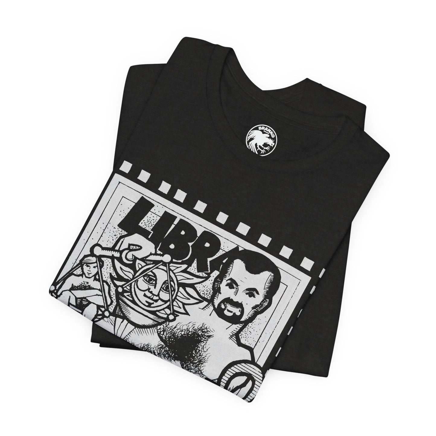 Libra (Replica 1977 Febe's Leather Bar Promo Tee/Gay Astrology)