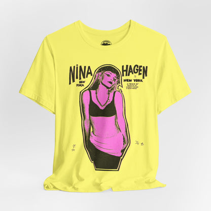 Nina Hagen (Replica New York New York Promo Tee with Vintage Punk Effect/Nina Hagen Shirt)