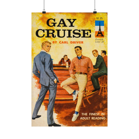 Gay Cruise (60's Gay Pulp Novel Art Poster)