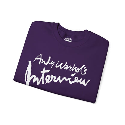 Interview Magazine Logo Sweatshirt (Replica Promo Sweatshirt/Andy Warhol's Interview Magazine)