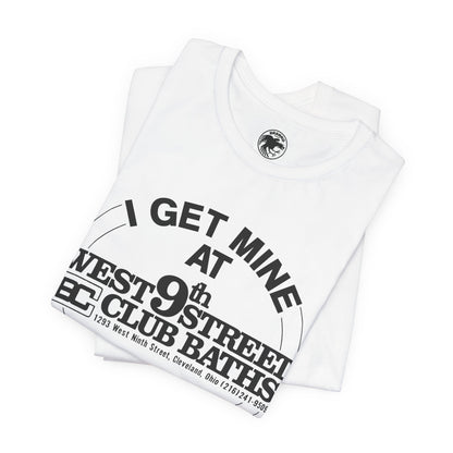 West 9th Street Club Baths Cleveland (Replica Late 70's Promo Shirt for Cleveland Club Bath Location)