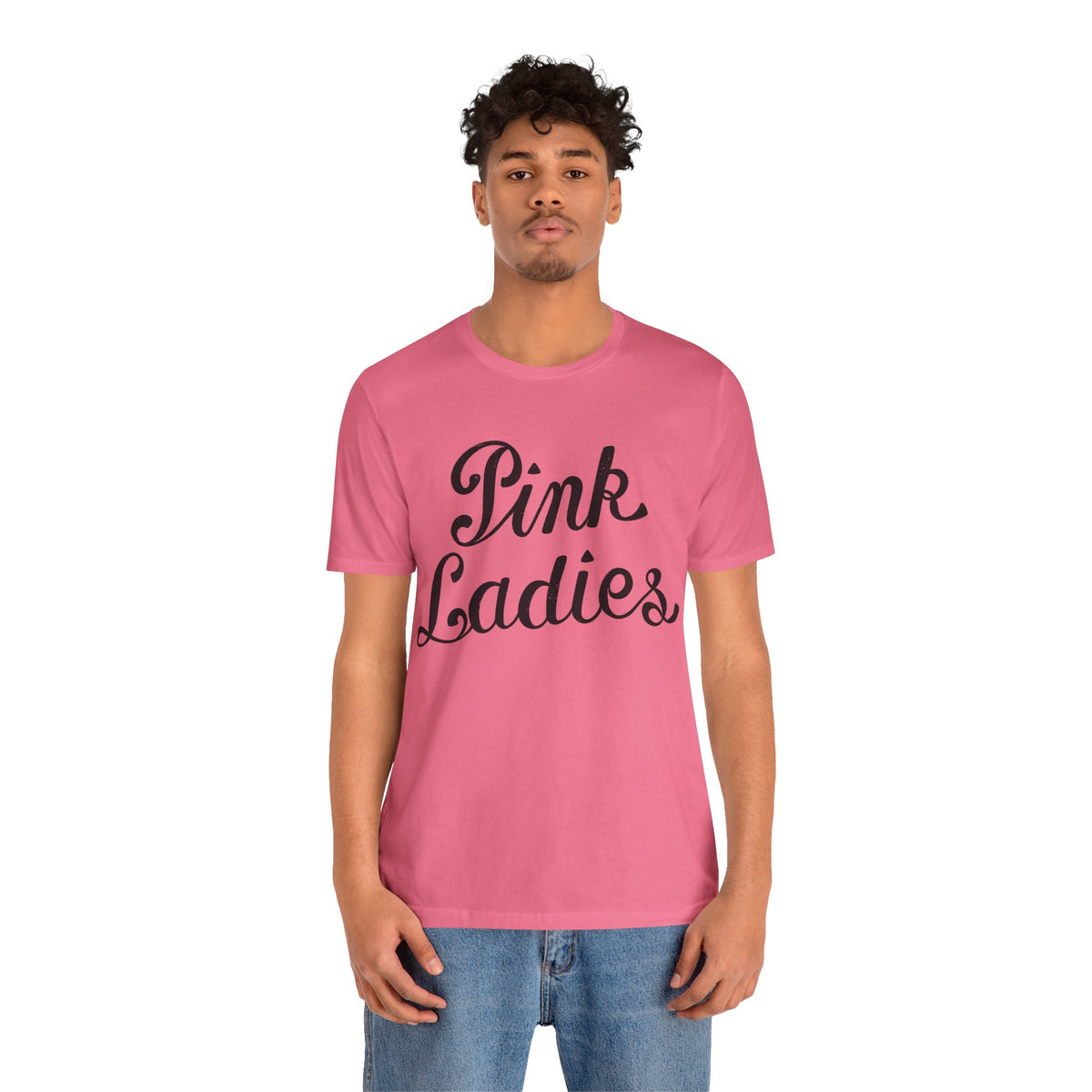 Pink Ladies (Grease Jacket Logo with Vintage Print Effect)