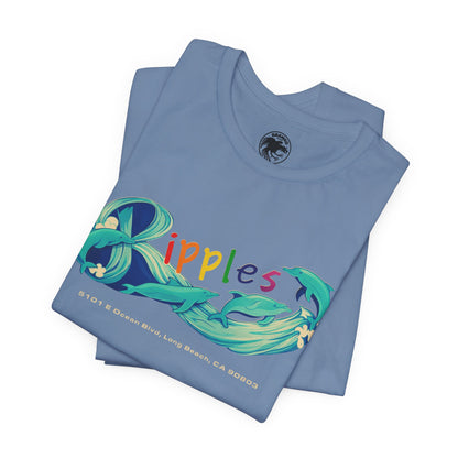 Club Ripples (Long Beach, CA LGBTQ+ Nightclub/1972-2019/Exterior Sign Graphic with Vintage Print Effect)