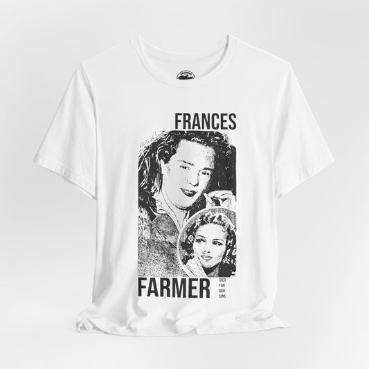 Frances Farmer Died for Our Sins (Graphic with Vintage Print Effect)