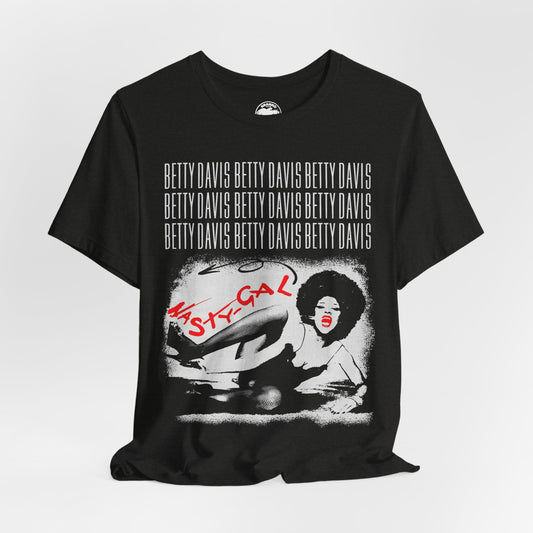 Betty Davis (Nasty Gal/Oversized Graphic with Vintage Print Effect/Betty Davis Singer)