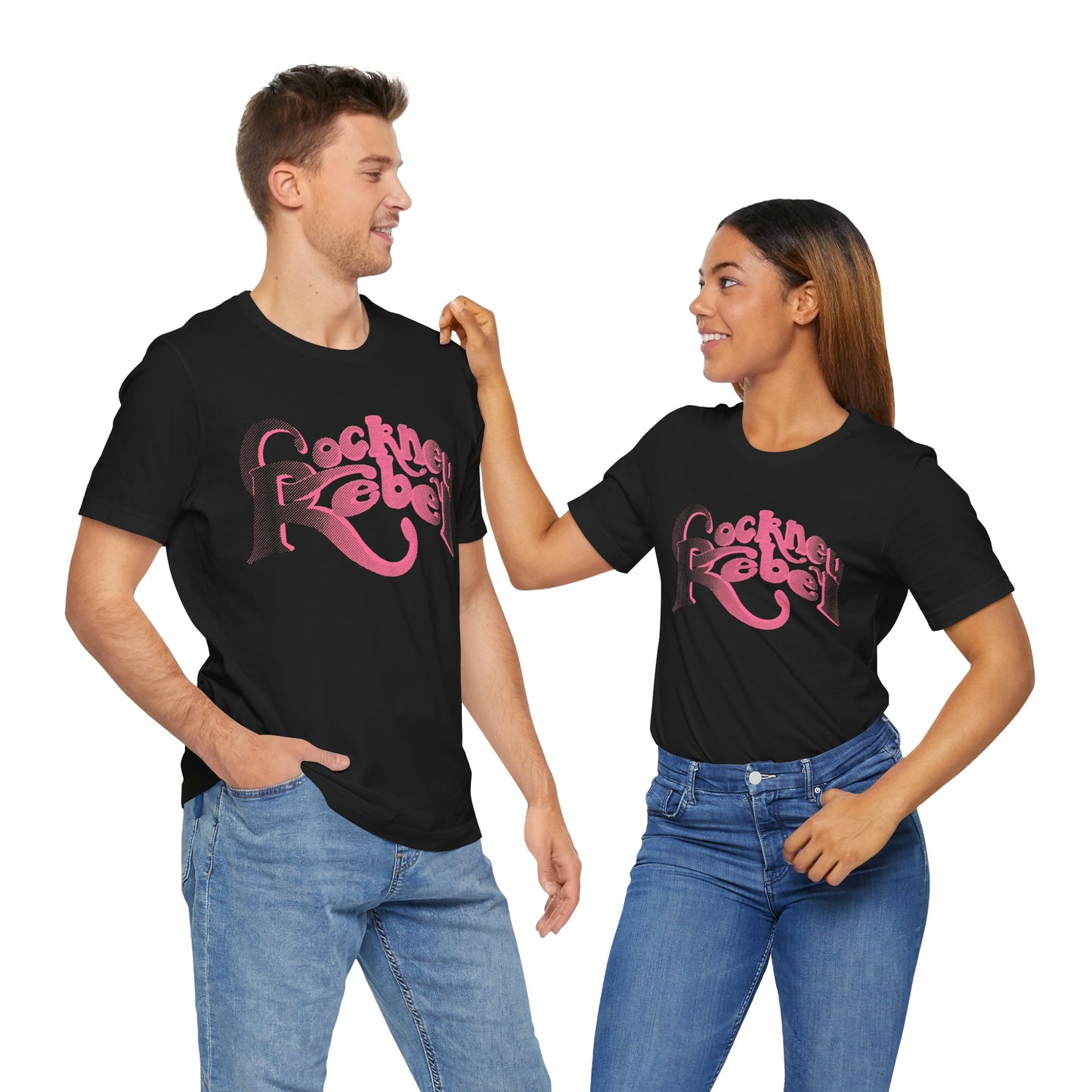 Cockney Rebel (Replica 70's Promo Shirt/Pink Graphic with Vintage Print Effect/Steve Harley & Cockney Rebel Shirt)