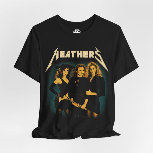 Heathers (Metal Tee Edition/Heathers Graphic with Vintage Metal Vibe)