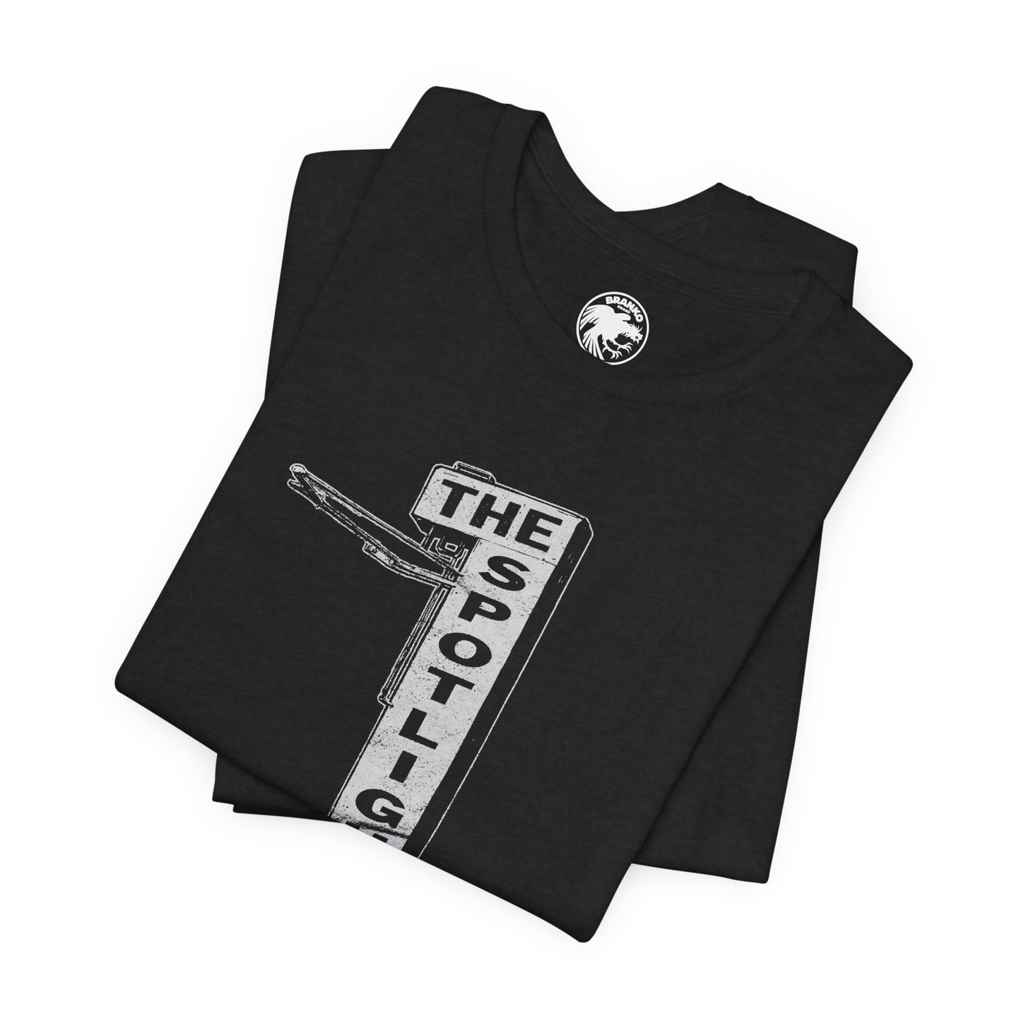 Spotlight (Historic Los Angeles Gay Bar/1963-2011/Exterior Sign Illustration with Vintage Print Effect)