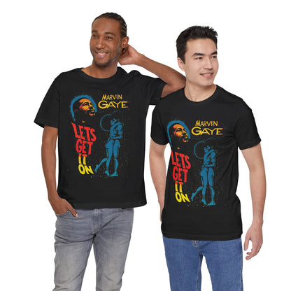 Marvin Gaye (Let's Get it On 70's Black Poster Graphic)