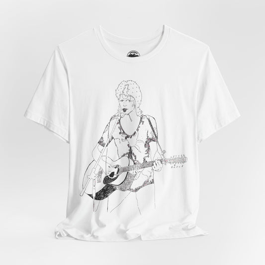David Bowie (Ziggy Stardust Illustration from Spiders from Mars Tour/David Bowie Shirt)