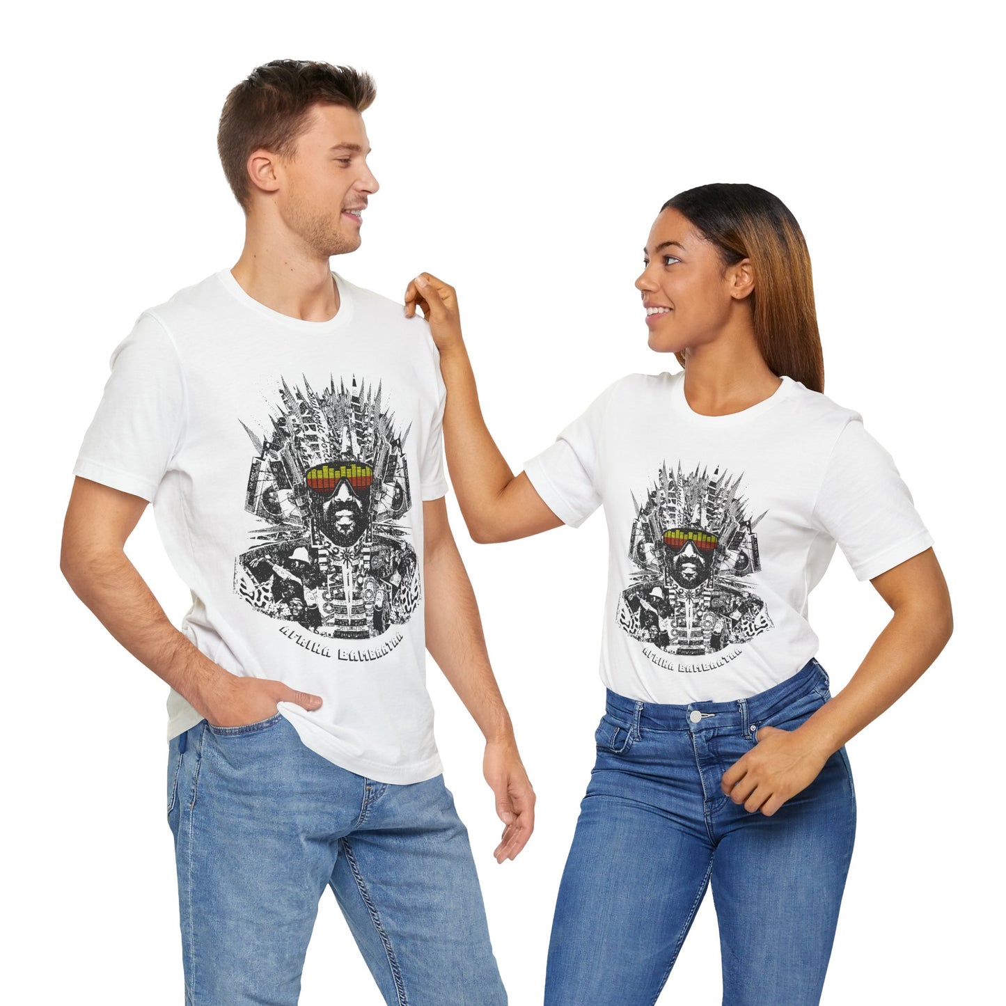Afrika Bambaataa (Oversized Street Art Graphic/Montage/Afrika Bambaataa Shirt)