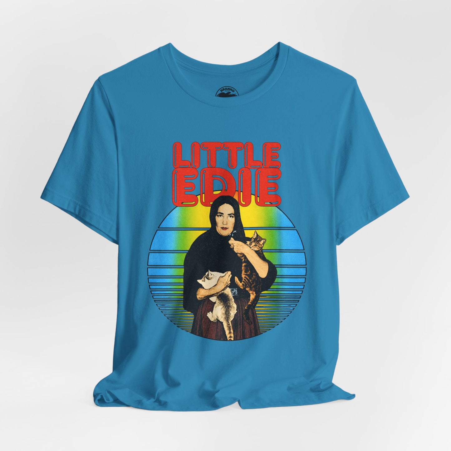 Little Edie (70's Iron On Style Graphic with Vintage Print Effect/Grey Gardens Shirt/Edith Bouvier Beale)
