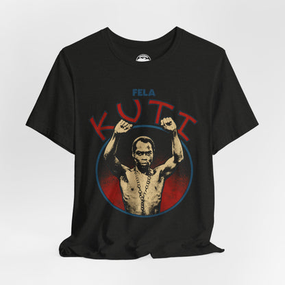 Fela Kuti (70's Style Shirt with Vintage Print Effect/Afrobeat/Nigeria)