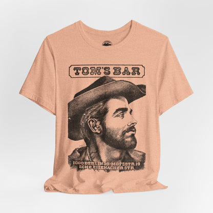 Tom's Bar (Iconic Berlin Germany Gay Bar/Tom of Finland Inspired/1982-2024/Graphic with Vintage Effect)