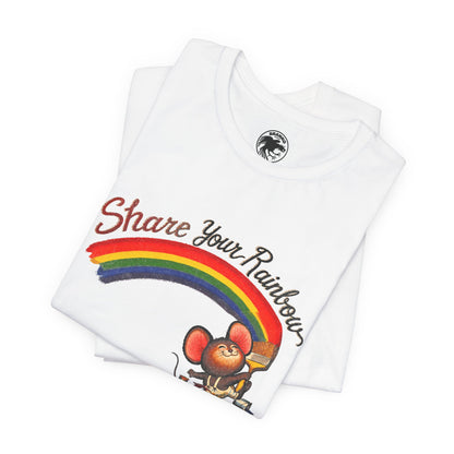 Share Your Rainbow (Replica 70's Iron-On Transfer Graphic)