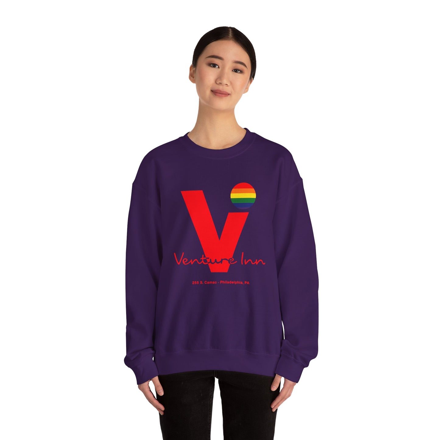 Venture Inn Sweatshirt (Philadelphia Gay Bar/1973-2016/90's Logo with Vintage Print Effect)