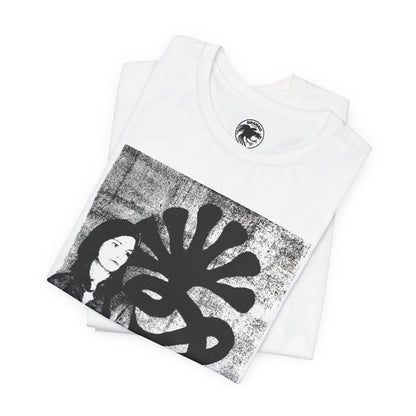 Patty Hearst as "Tania" (Graphic with Vintage Print Effect)