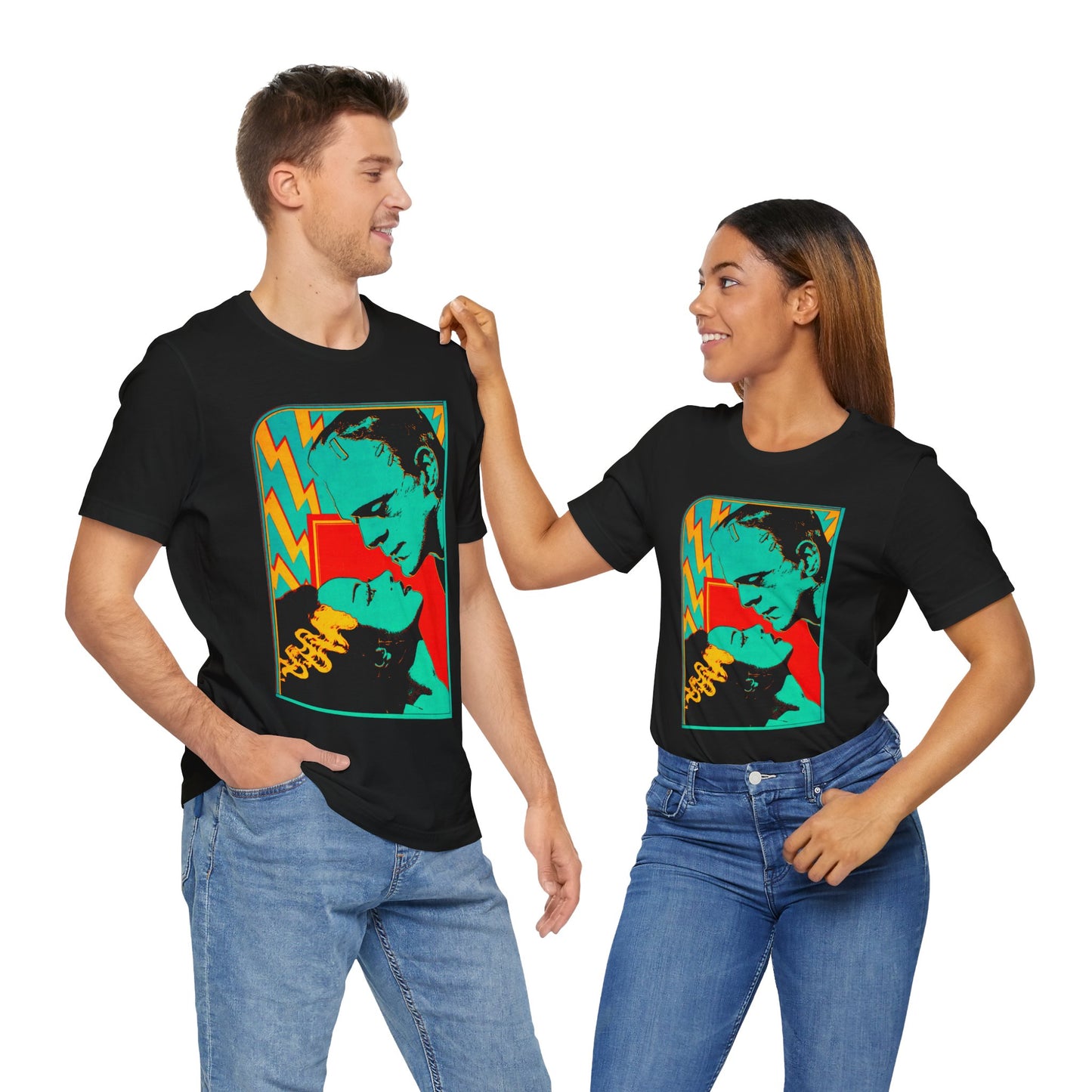 Bride of Frankenstein (Frankenstein's Monster and Bride/70's Black Light Poster/Frankenstein Shirt)