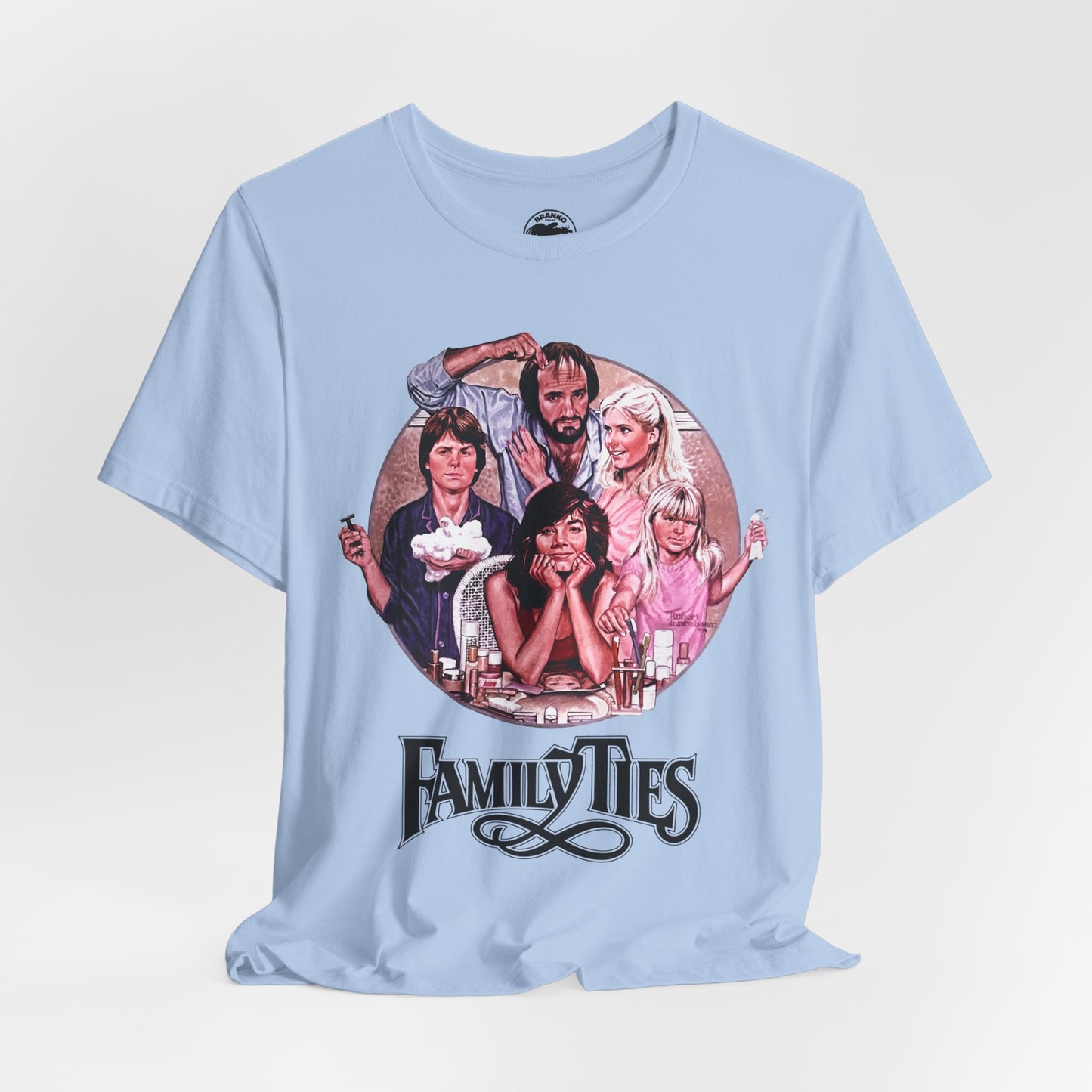 Family Ties (Replica Early 80's Promo Shirt/80's Tees)