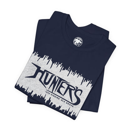 Hunters (Elk Grove Illinois Gay Bar/1982-2013/Chicago Suburb/Logo with Vintage Print Effect)