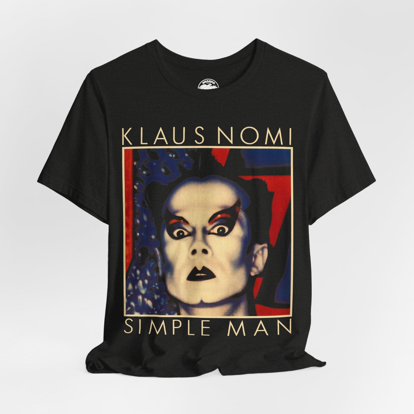 Klaus Nomi (Simple Man/Large Graphic with Vintage Print Effect/Klaus Nomi Shirt)