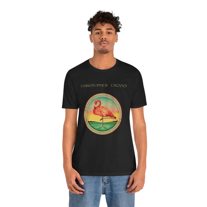Christopher Cross (Debut Album Artwork T-Shirt with Vintage Print Effect/Yacht Rock Shirt)