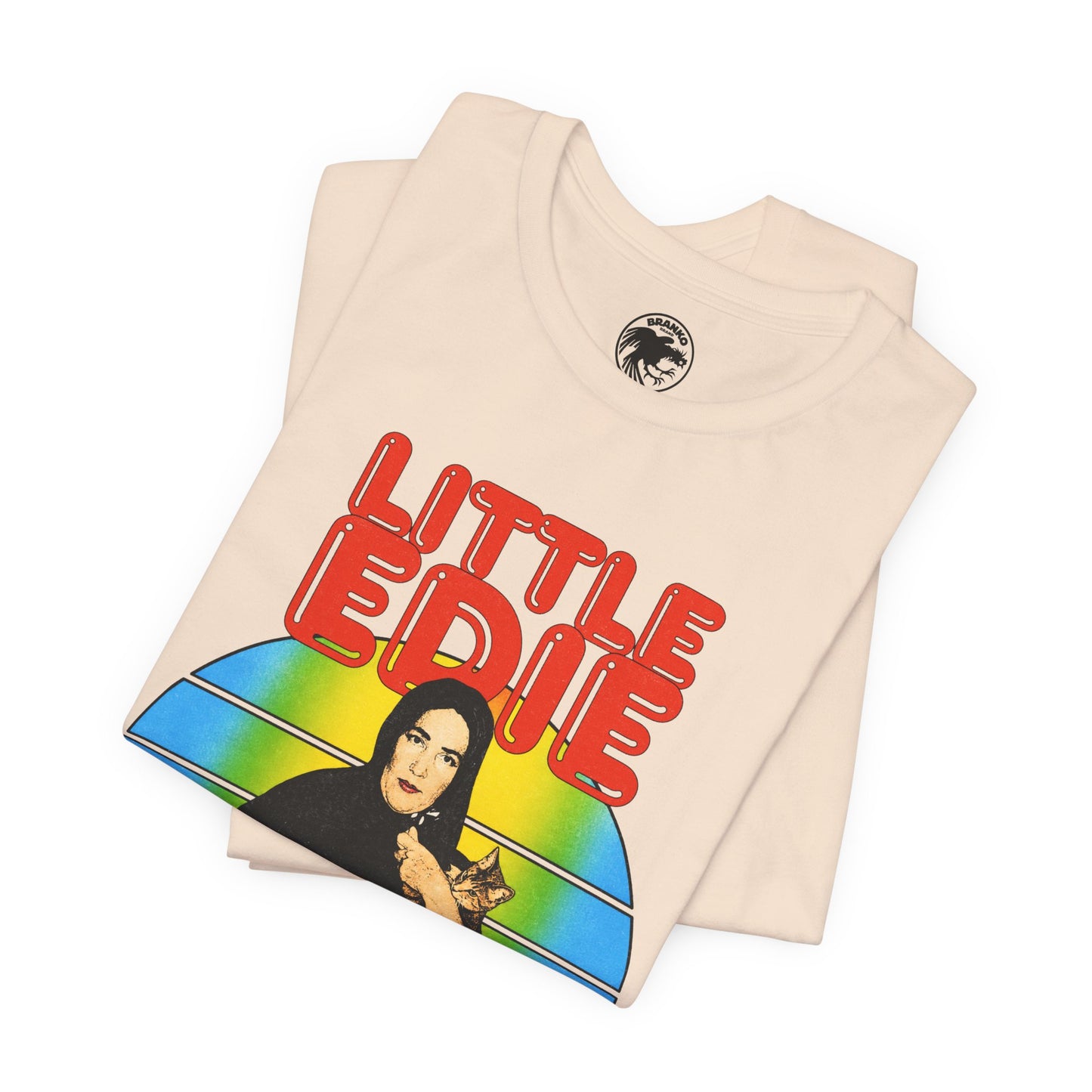 Little Edie (70's Iron On Style Graphic with Vintage Print Effect/Grey Gardens Shirt/Edith Bouvier Beale)