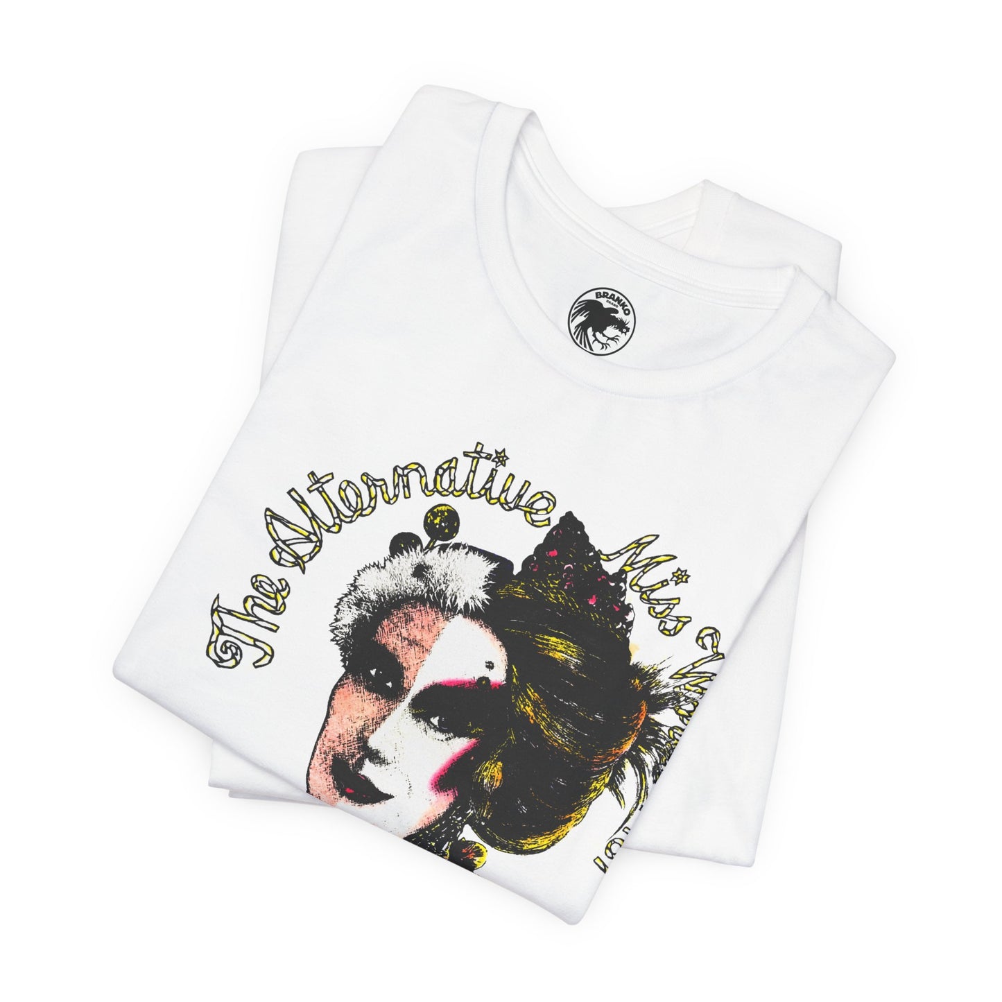 Alternative Miss World (Replica 1981 Souvenir Tee with Vintage Print Effect)